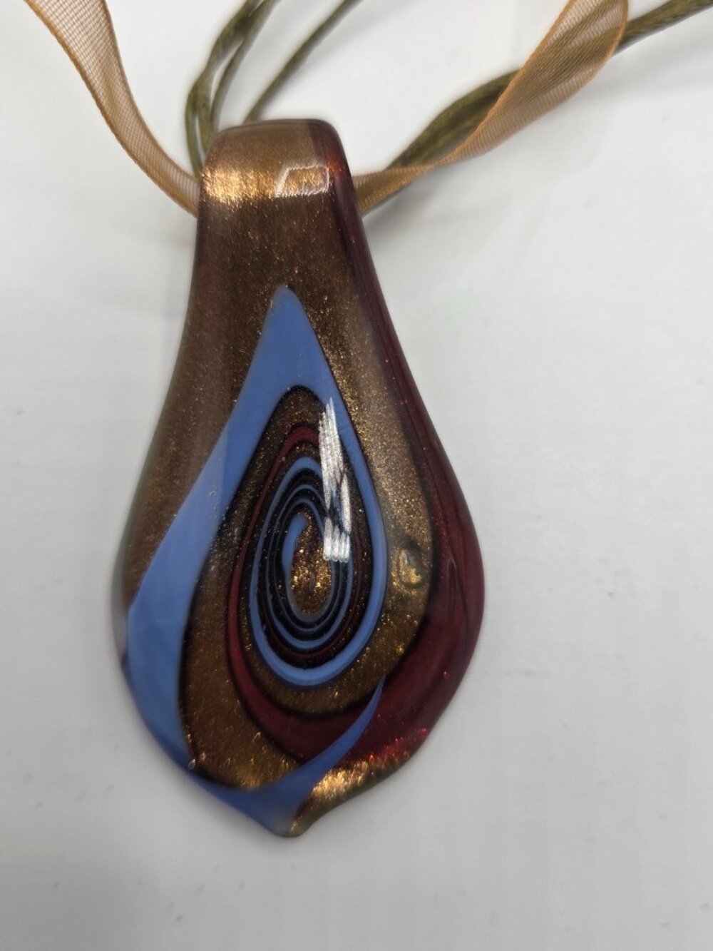 Handmade Glass Pendant Necklace